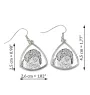 Romagna Water Dog, Lagotto Romagnolo - dog earrings, hanging earrings with a picture, personalized jewelry with Art-Dog brand print