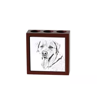 Labrador Retriever, retriever du Labrador I - porte-stylo avec chien, organiseur de bureau avec impression, décoration de bureau personnalisée de la marque Art-Dog