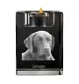 Labrador Retriever - Candle holder with dog photo, crystal tealight holder, personalised gift by Art-Dog brand