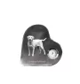 Labrador Retriever, retriever du Labrador I - horloge en cristal avec une photo de chien, horloge de table en forme de cœur, horloge debout personnalisée de la marque Art-Dog