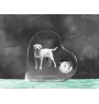 Labrador Retriever, retriever du Labrador I - horloge en cristal avec une photo de chien, horloge de table en forme de cœur, horloge debout personnalisée de la marque Art-Dog