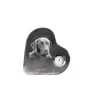Labrador Retriever - Kristalluhr mit einem Hundebild, Herzregal-Uhr, personalisierte Standuhr der Marke Art-Dog