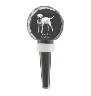 Labrador Retriever, retriever du Labrador I - Bouchon de bouteille en cristal, bouchon de vin unique avec photo, cadeau personnalisé pour sommelier par la marque Art-Dog