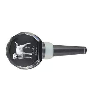 Labrador Retriever, retriever du Labrador I - Bouchon de bouteille en cristal, bouchon de vin unique avec photo, cadeau personnalisé pour sommelier par la marque Art-Dog