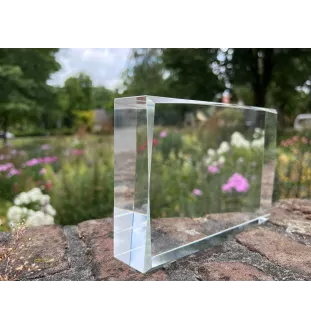 Labrador Retriever I - crystal with a picture of a dog, photo in glass, modern exhibition of Art-Dog brand photo