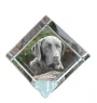Labrador Retriever - Kristallwürfel mit Bild, Pferdebild im Kristall, sechseckiger Papierclip der Marke Art-Dog