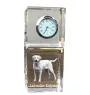 Labrador Retriever I - crystal clock with a photo, a photo of a dog in crystal, personalized desk clock by Art-Dog brand
