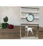 Labrador Retriever, retriever du Labrador I - une horloge en verre avec une photo, une photo de chien dans un cristal, une horloge de bureau personnalisée de la marque Art-Dog