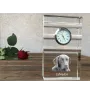 Labrador Retriever, retriever du Labrador - une horloge en verre avec une photo, une photo de chien dans un cristal, une horloge de bureau personnalisée de la marque Art-Dog