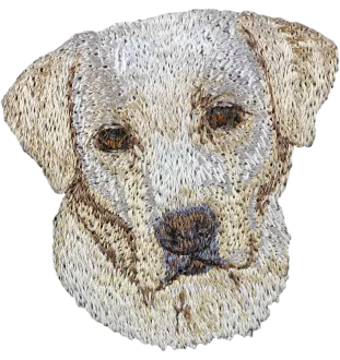 Labrador Retriever, retriever du Labrador - écusson en forme de chien, patch brodé, décoration unique pour sac à dos de la marque Art-Dog