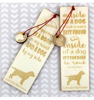 Labrador Retriever - Lesezeichen mit Hund, personalisiertes Lesezeichen, Hundeaccessoire für Leser der Marke Art-Dog