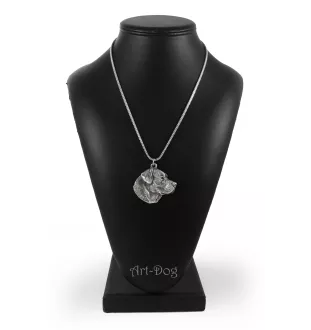 Labrador Retriever, retriever du Labrador - un collier avec un chien, un pendentif de chien sur une chaîne en argent, un bijou unique de la marque Art-Dog