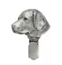 Labrador Retriever, retriever du Labrador - broche avec pince, support pour numéro de départ, épingle argentée pour exposition de chiens de la marque Art-Dog