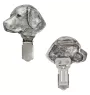 Labrador Retriever, retriever du Labrador - broche avec pince, support pour numéro de départ, épingle argentée pour exposition de chiens de la marque Art-Dog