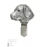 Labrador Retriever - brooch with a clip, holder for a start number, silver-plated dog show pin from the Art-Dog brand