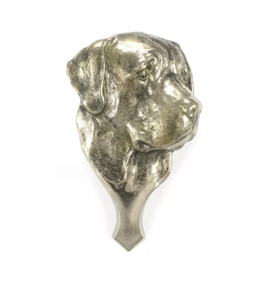 Labrador Retriever, retriever du Labrador - heurtoir de porte en forme de tête de chien, heurtoir en laiton, décoration rétro de porte de la marque Art-Dog