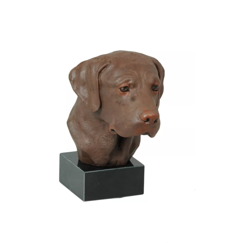Labrador Retriever, retriever du Labrador - figurine peinte, statue, sculpture, réalisée par l'artiste, marque Art-Dog