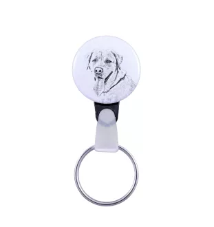 Labrador Retriever I - Schlüsselanhänger mit dem Bild eines Hundes, Anhänger mit dem eigenen Grafikdesign der Marke Art-Dog