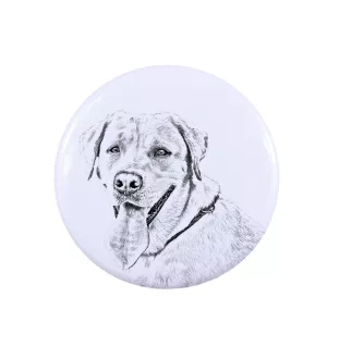 Labrador Retriever I - Anstecknadel mit Ihrem Hund, fügen Sie Ihr eigenes Foto hinzu, Marke Art-Dog