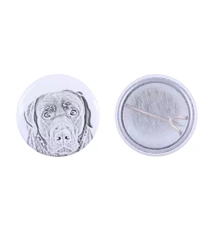 Labrador Retriever przypinka z psem mała Art-Dog