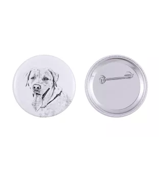 Labrador Retriever I przypinka z psem duża Art-Dog