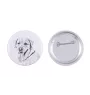 Labrador Retriever I przypinka z psem duża Art-Dog