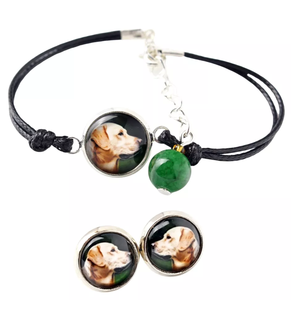 Labrador Retriever - a set of jewelry with your photo, a woman's ornament, handmade item, a product made with passion for creating the Art-Dog brand.