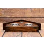 Labrador Retriever - wooden stand with bowls for a dog, decorative dog bowls, a gift for adopting a dog from the Art-Dog brand