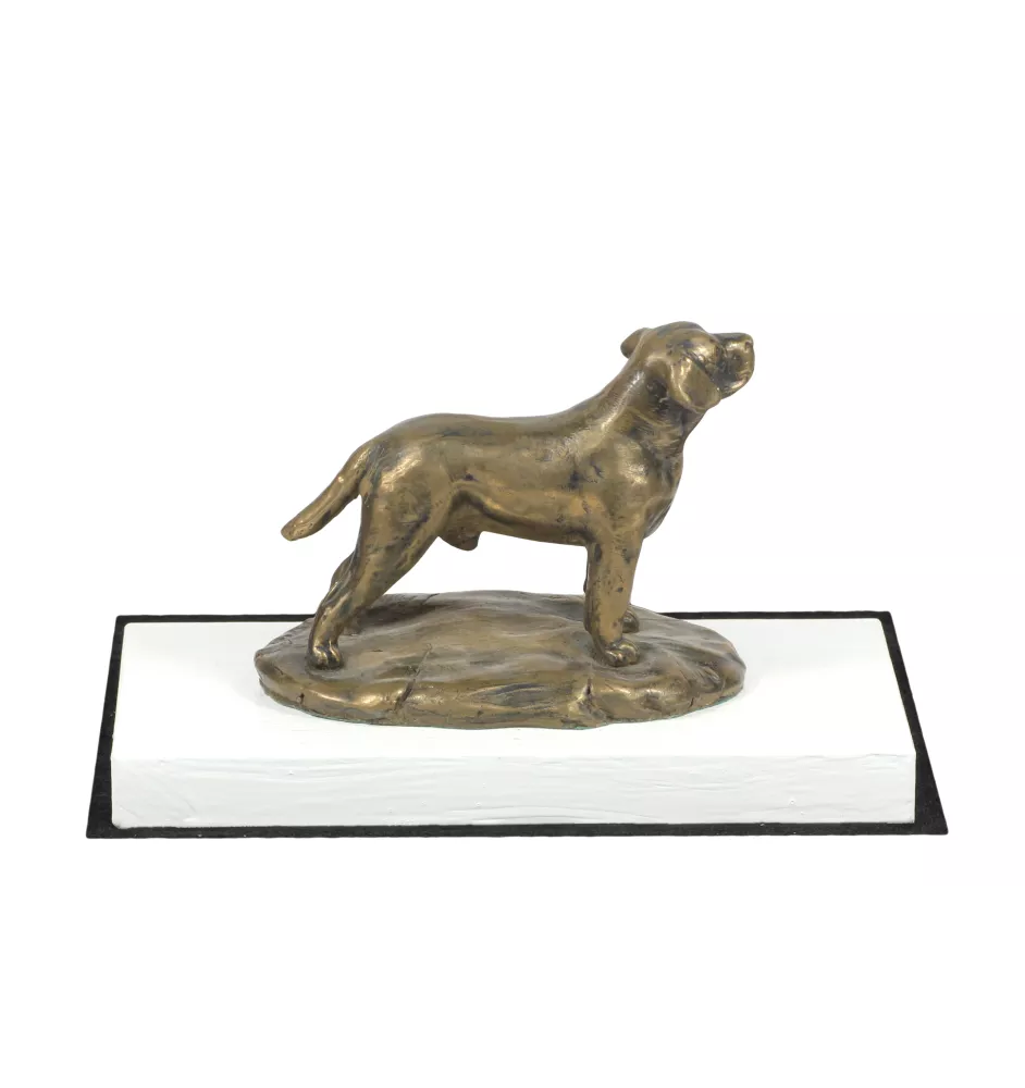 Labrador Retriever - dog figurine, figure on a white base, trophy for Art-Dog dog show exhibition
