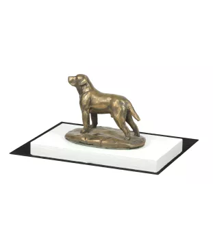 Labrador Retriever - dog figurine, figure on a white base, trophy for Art-Dog dog show exhibition