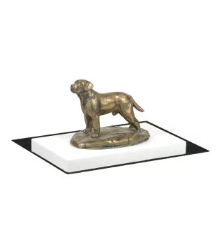 Labrador Retriever - dog figurine, figure on a white base, trophy for Art-Dog dog show exhibition