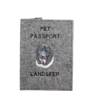 Landseer - Porte passeport pour chien, porte document, cadeau pour le voyageur de la marque Art-Dog