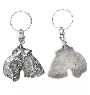 Lakeland Terrier - Silver-plated dog pendant, handbag decoration, backpack pendant by Art-Dog brand