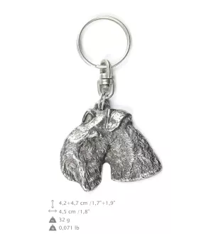 Lakeland Terrier - Pendentif chien argenté, décoration de sac à main, pendentif sac à dos par la marque Art-Dog