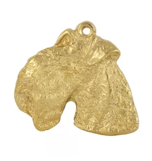 Lakeland Terrier - Porte-clés doré avec chien, décoration de sac à main, accessoire de luxe de la marque Art-Dog