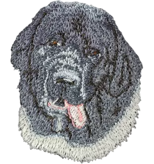 Landseer - écusson en forme de chien, patch brodé, décoration unique pour sac à dos de la marque Art-Dog