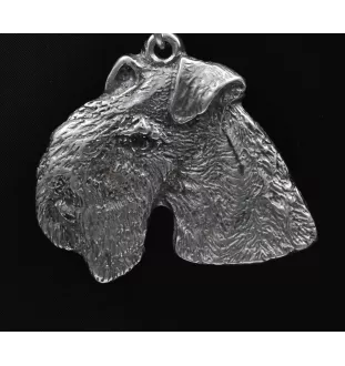 Lakeland Terrier - collier avec un chien, pendentif en plaqué argent pour les fans de chiens, bijoux uniques de la marque Art-Dog