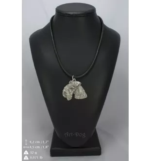 Lakeland Terrier - Halskette mit Hund, versilberter Anhänger für Hundefans, einzigartiger Schmuck der Marke Art-Dog