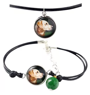 Labrador Retriever naszyjnik i bransoletka ze zdjęciem Art-Dog