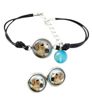 Labrador Retriever, retriever du Labrador I - ensemble de bijoux avec votre photo, accessoire féminin, article fait main, produit fabriqué à la main avec passion pour la création de la marque Art-Dog