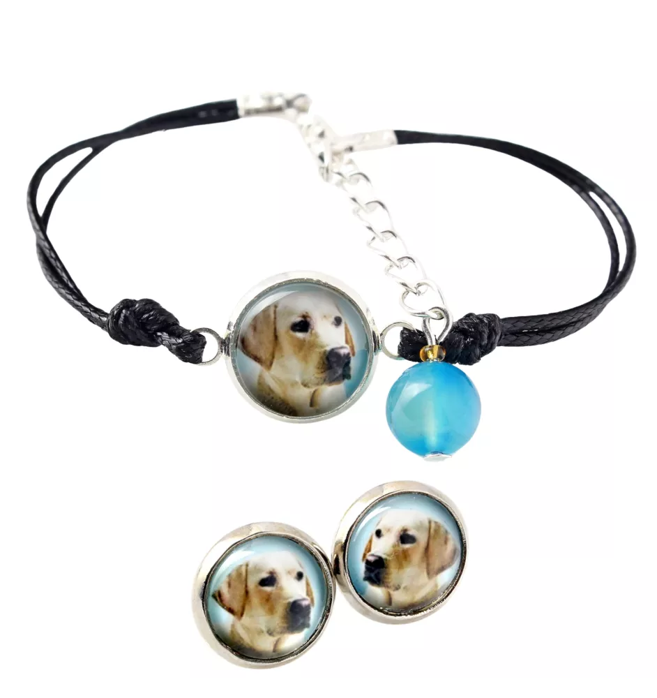 Labrador Retriever, retriever du Labrador I - ensemble de bijoux avec votre photo, accessoire féminin, article fait main, produit fabriqué à la main avec passion pour la création de la marque Art-Dog