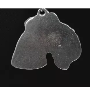 Lakeland Terrier - Collier de chien dans une boîte cadeau, médaillon argenté pour fan de chien, pendentif remarquable de la marque Art-Dog