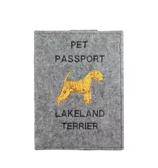 Lakeland Terrier - Hundepassetui, Dokumententasche, Geschenk für den Reisenden von der Marke Art-Dog