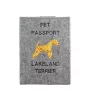 Lakeland Terrier - Dog passport case, document case, gift for the traveller from the Art-Dog brand