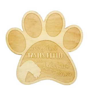 Lakeland Terrier - Sous-verre mug, sous-verre gravé avec chien, cadeau pour amoureux des chiens par la marque Art-Dog