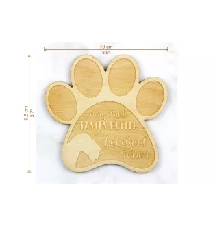 Lakeland Terrier - Mug coaster, engraved coaster with dog, gift for dog lover by Art-Dog brand