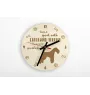 Lakeland Terrier - clock with dog, wooden clock with engraving, personalised clock by Art-Dog