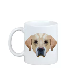 Labrador Retriever, retriever du Labrador - tasse avec une photo et un motif de chien géométrique Art-Dog