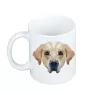Labrador Retriever, retriever du Labrador - tasse avec une photo et un motif de chien géométrique Art-Dog