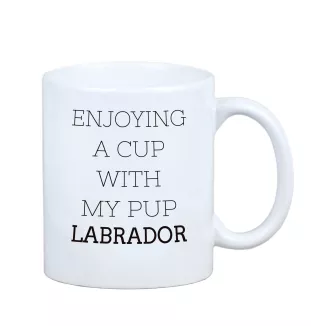 Labrador Retriever - cup with a geometric dog image and the inscription Art-Dog